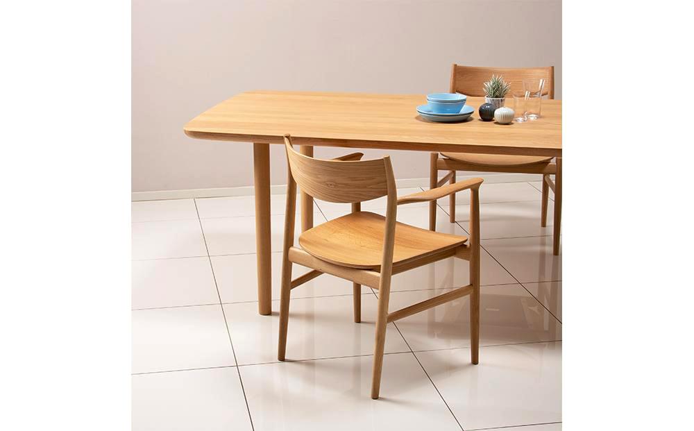 旭川家具 カンディハウス KAMUY アームチェアー（木座） 北海道ナラNF_00978