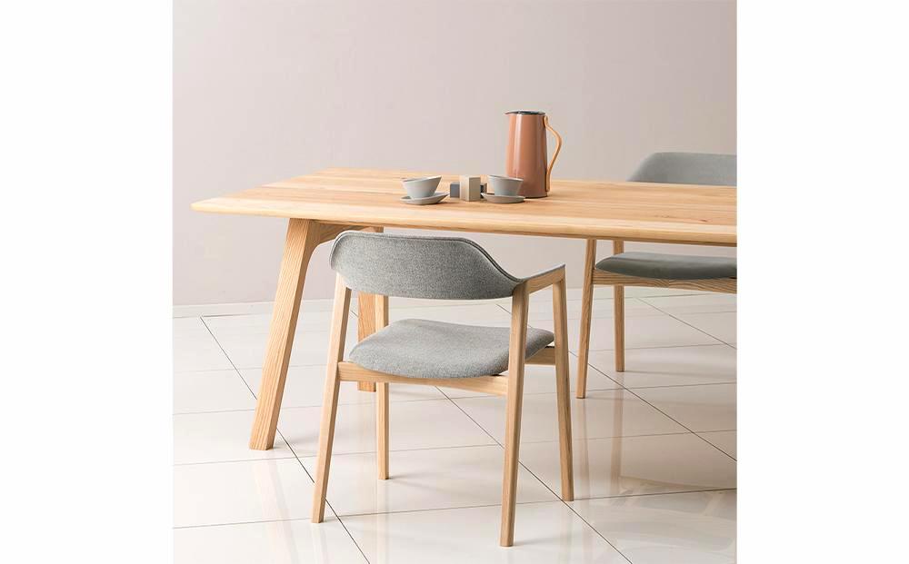 旭川家具 カンディハウス TEN アームチェアーUB（座張） 北海道タモNF／トニカLGY_00277