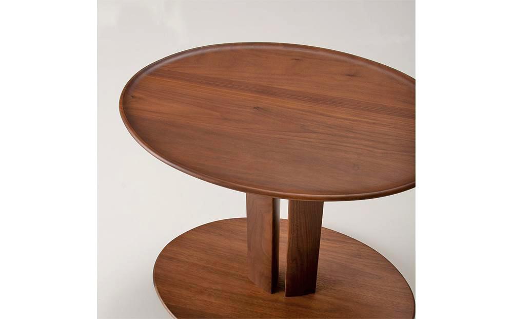 旭川家具 カンディハウス WING LUX サイドテーブル36×55 ウォルナットCW_00462