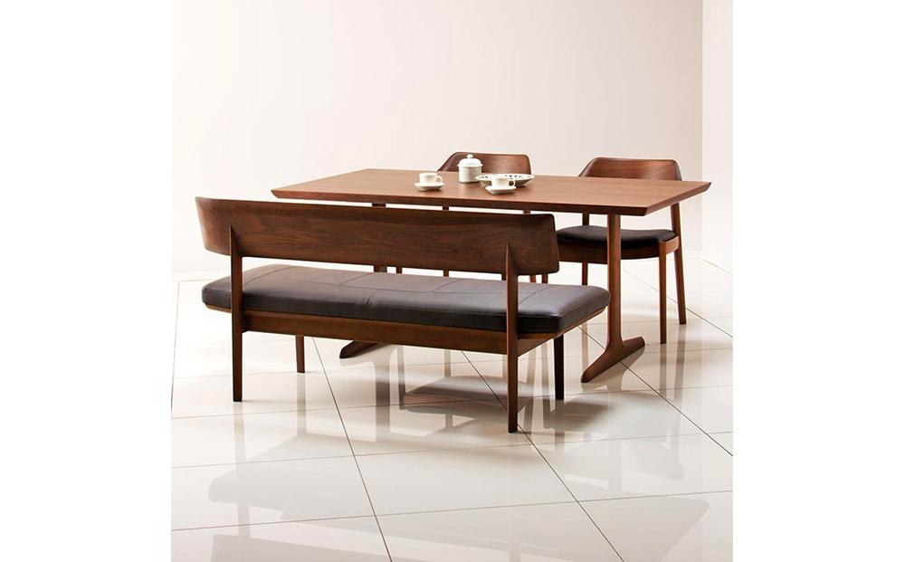 旭川家具 カンディハウス WING LUX ベンチ145 H ウォルナットCW／MG-CGY_01217