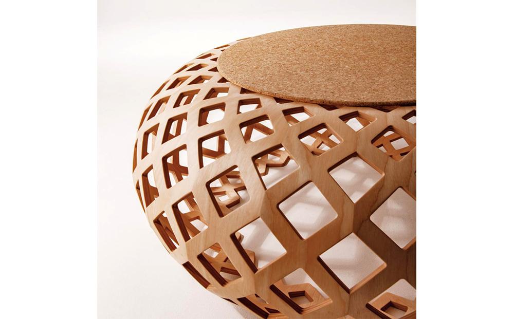 旭川家具 カンディハウス KINA LUX キナフロアーC φ100_01340