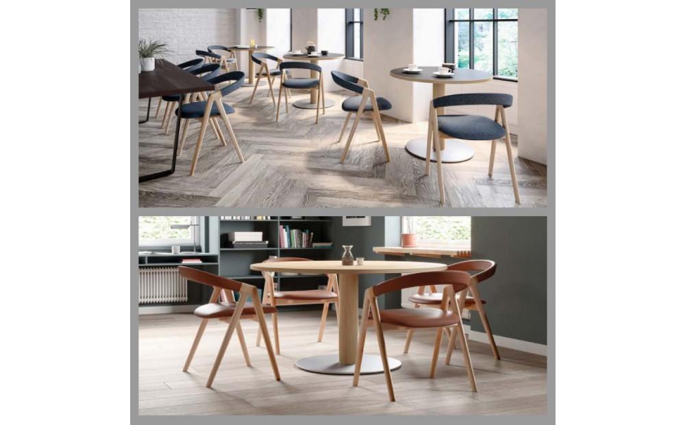 旭川家具 カンディハウス  SAN チェアー 北海道カバWNF／ロンシャンCGY_04310