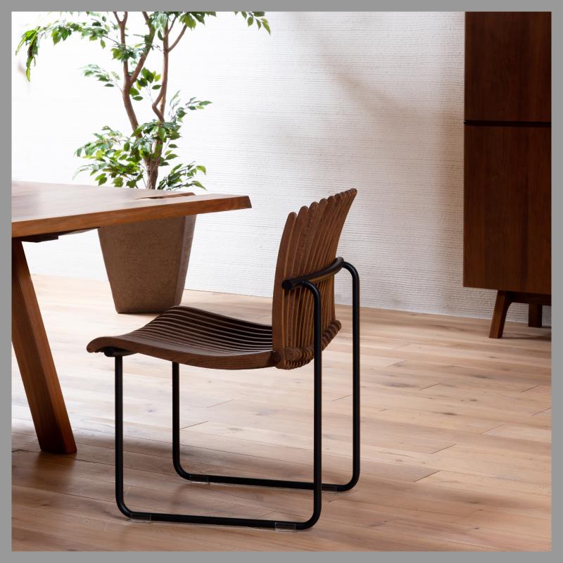 旭川家具 カンディハウス SLAT チェアー 北海道ナラMBR_03921