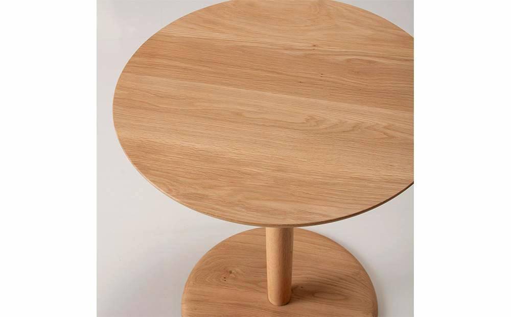 旭川家具 カンディハウス KAMUY LUX サイドテーブルφ45 北海道ナラWNF_00458