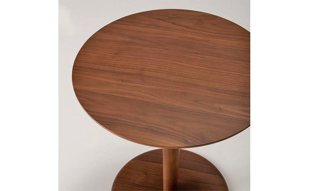 旭川家具 カンディハウス KAMUY LUX サイドテーブル φ45 ウォルナットCW_00459