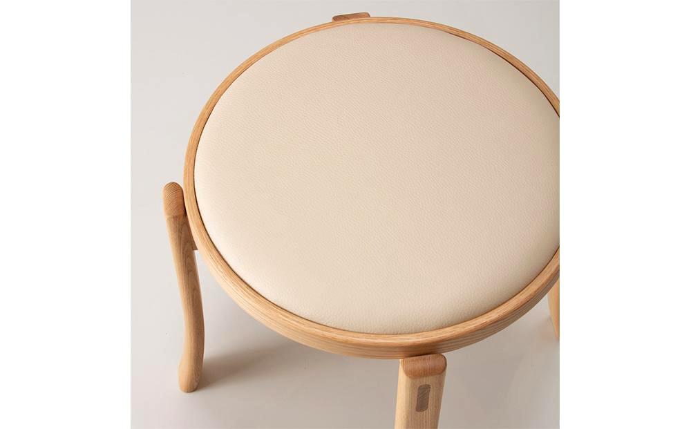 旭川家具 カンディハウス ルントオム スツール（座張） 北海道タモNF／RK-NL_00467
