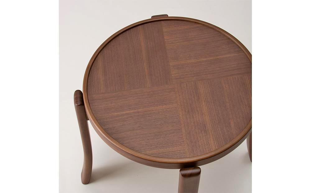 旭川家具 カンディハウス ルントオム スツール（木座） ウォルナットCW_00466