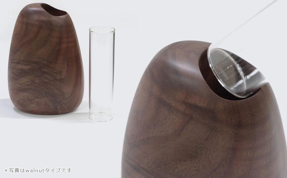 Mango vase - large　ash/SASAKI【旭川クラフト(木製品/一輪挿し)】マンゴーベース / ササキ_03260