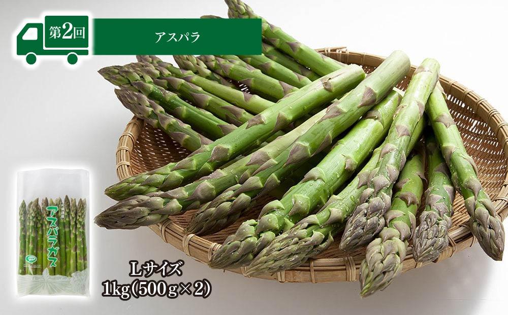 【26年4月発送開始】かに太郎 定期便Dセット（毛ガニ、アスパラ、赤肉メロン、白くまコーン）全4回 _01599