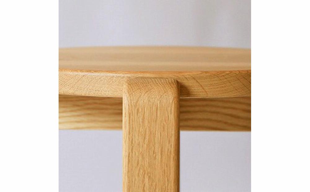 旭川家具　山室家具製作所　ALTO(アルト)　No.1　丸スツール　ナラ　LA色 【 国産 無垢 インテリア 木製 ナチュラル チェア スツール 椅子 リビング 玄関 北海道 】 _00525