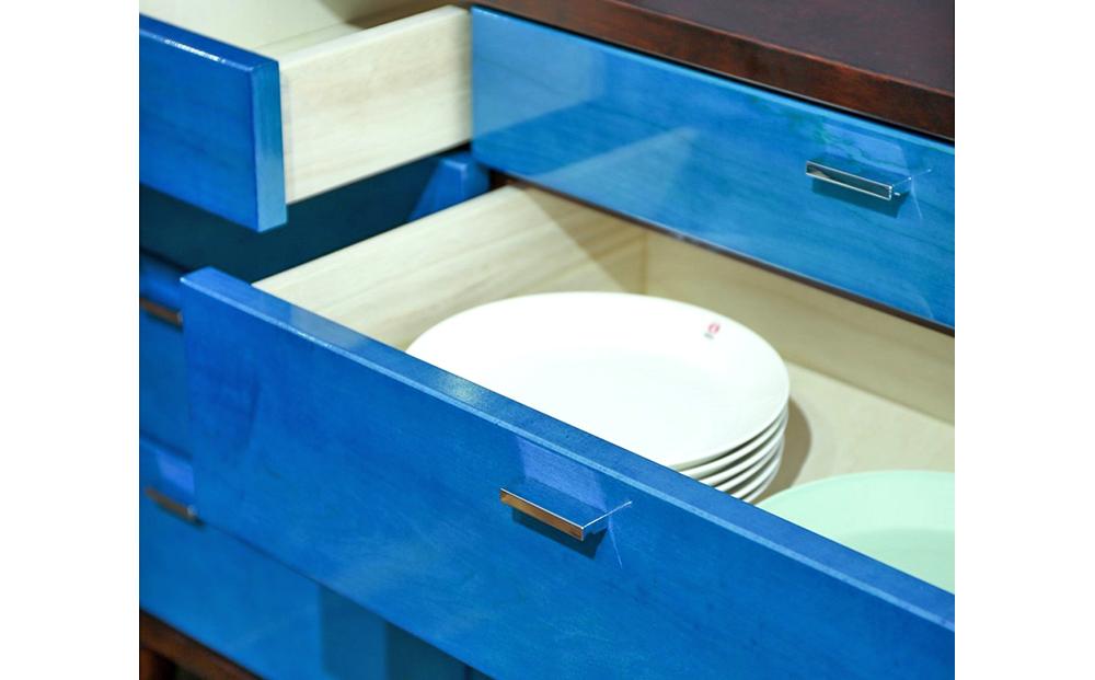 旭川家具 クリエイトファニチャー ヨッペン ミドルボード 【 国産 無垢 インテリア 木製 収納 スタイリッシュ キャビネット サイドボード リビング ダイニング 北海道 】 _00988