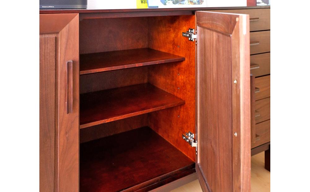 旭川家具 クリエイトファニチャー W&B(ダブルアンドビー) サイドボード 【 国産 無垢 インテリア 木製 収納 モダン ヴィンテージ キャビネット サイドボード リビング ダイニング  ウォールナット カバ ビーチ 北海道 】 _00991