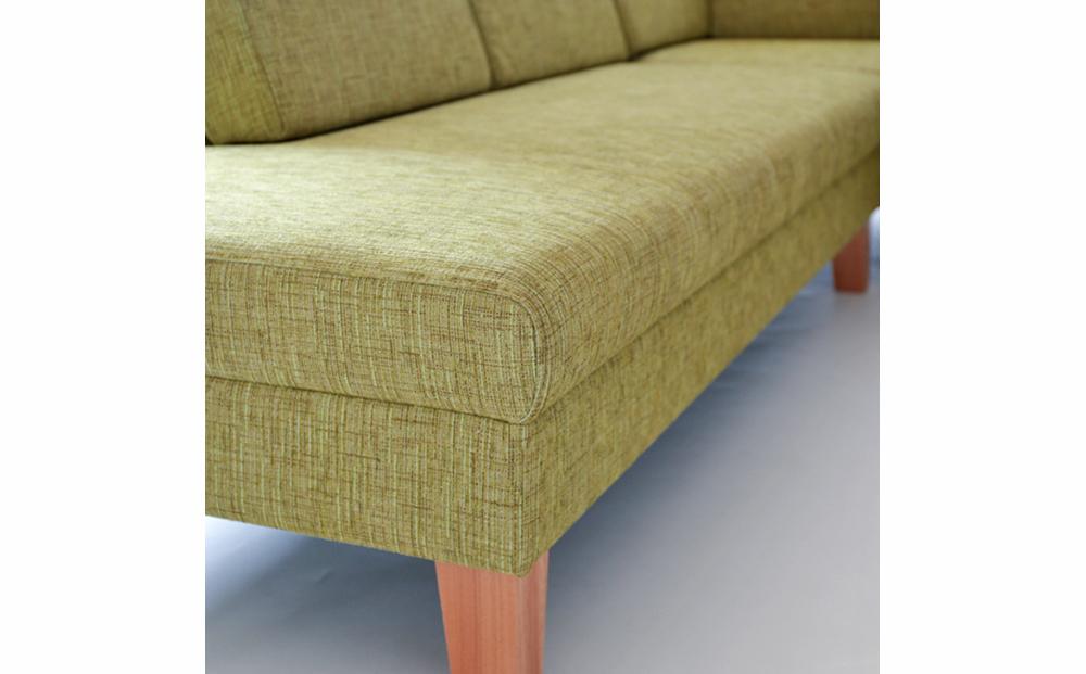 旭川家具 MUKU工房オリジナル ROLAN(ローラン) ナチュラル色 【 国産 無垢 インテリア 木製 ナチュラル ソファ ソファー 3人掛け カウチ コーナー リビング ダイニング 北海道 】_01007