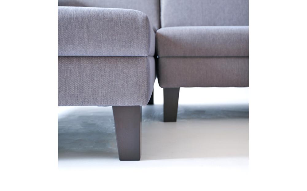 旭川家具 MUKU工房オリジナル ROLAN(ローラン) ブラウン色 【 国産 無垢 インテリア 木製 ナチュラル ソファ ソファー 3人掛け カウチ コーナー リビング ダイニング 北海道 】_01006