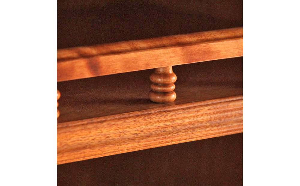 旭川家具　クリエイトファニチャー　CHELSEAミドルボード 【 国産 無垢 インテリア 木製 収納 クラシック キャビネット サイドボード 食器棚 リビング ダイニング 北海道 】 _01239