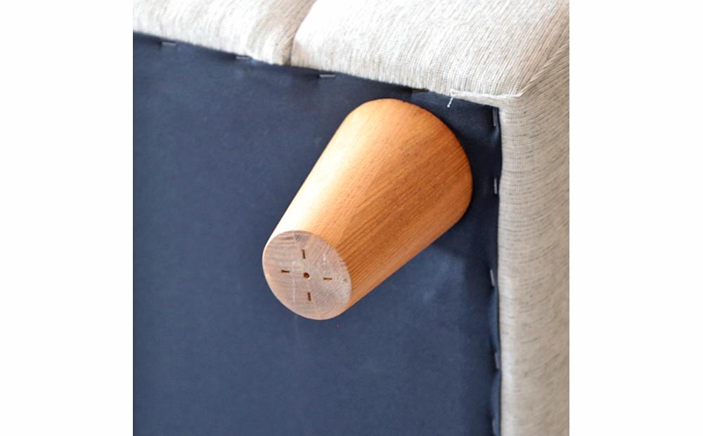 旭川家具　宮田産業　ビルド アームズ2人掛けソファ　ナチュラル 【 国産 無垢 インテリア 木製 ラグジュアリー ソファ ソファー 2人掛け リビング ダイニング 北海道 】_01515