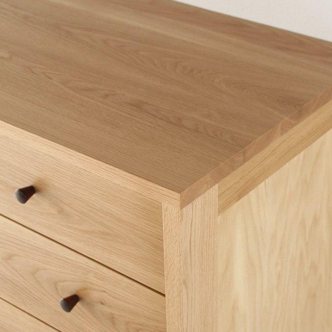 旭川家具　山室家具製作所　プロトNo.802チェスト(6段)　ナラ 【 国産 無垢 インテリア 木製 収納 ナチュラル キャビネット チェスト リビング ダイニング 北海道 】 _01969