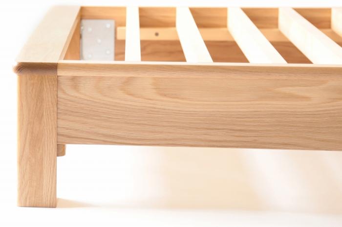 旭川家具 MUKU工房オリジナル ムク ベッド シングル ナラ 【 国産 無垢 インテリア 木製 ナチュラル すのこ シングルベッド ベッドフレーム 寝室 北海道 】 _02928
