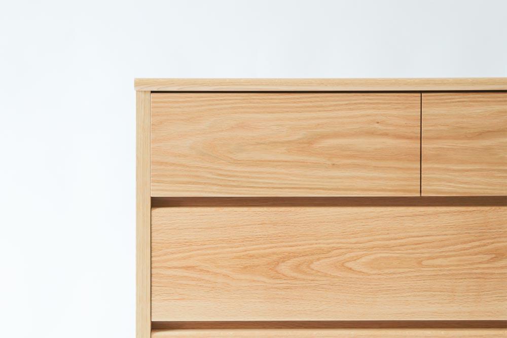 旭川家具 MUKU工房オリジナル ムク チェスト ナラ 【 国産 無垢 インテリア 木製 収納 ナチュラル キャビネット チェスト リビング ダイニング 北海道 】 _03228
