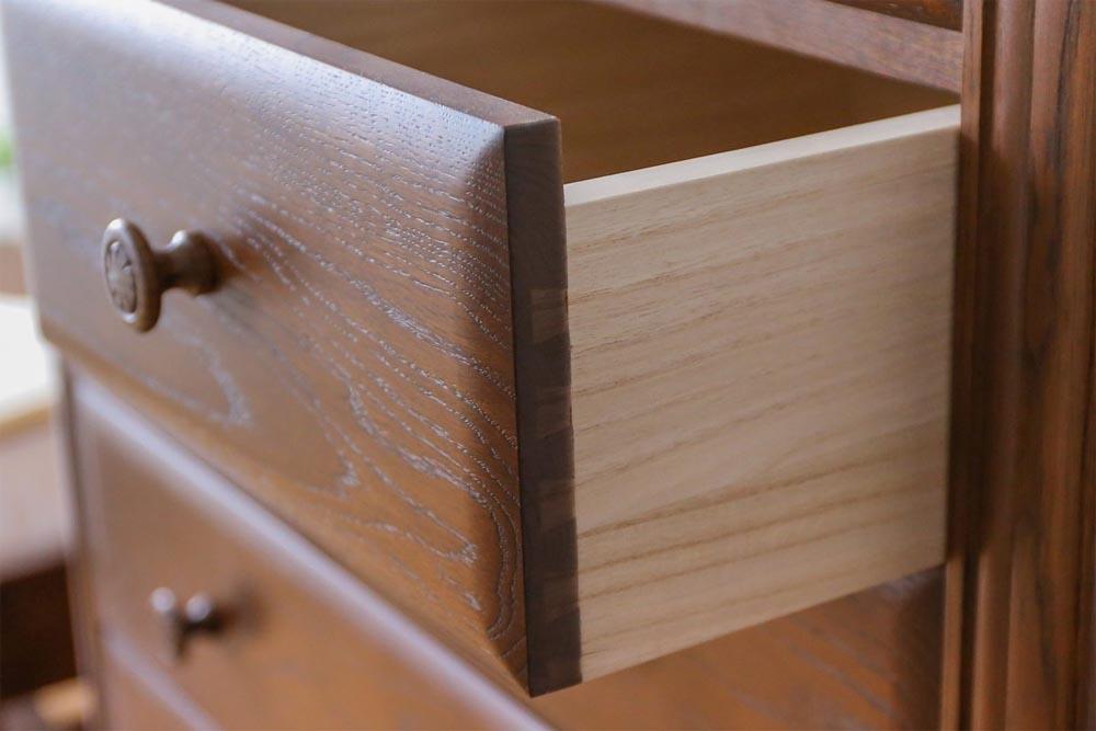 旭川家具 山室家具製作所 エスポアール No.15 整理タンス 【 国産 無垢 インテリア 木製 シック チェスト タンス 収納 寝室 北海道 】 _03415