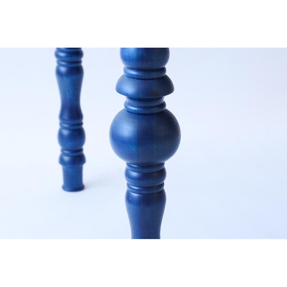 旭川家具 クリエイトファニチャー 北海 ダイニングテーブル カバ(ネイビー) 【 国産 無垢 インテリア 木製 クラシック ダイニングテーブル 食卓テーブル ダイニング 北海道 】 _03864