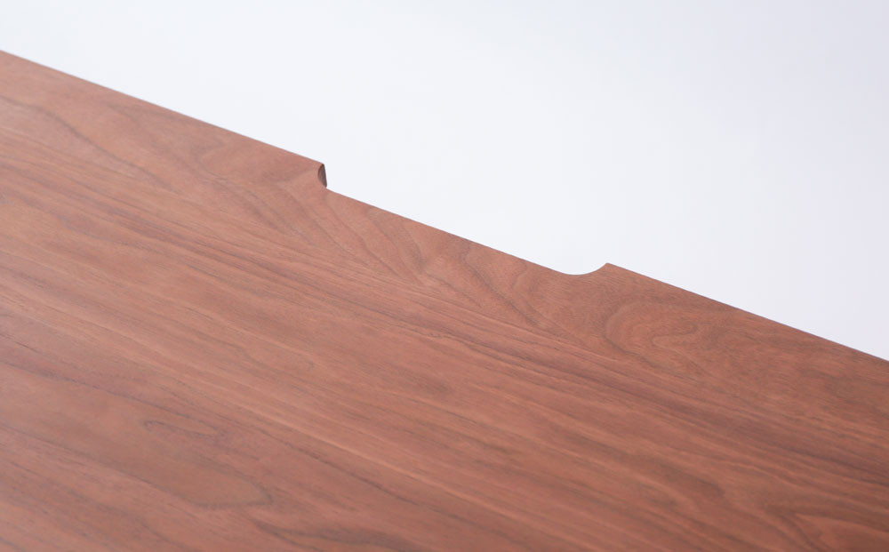 旭川家具 MUKU工房オリジナル ノキ TVボード ウォールナット_04913