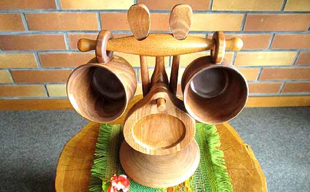 【ギフト用】エンジュ　コーヒーカップスタンドセット_01397