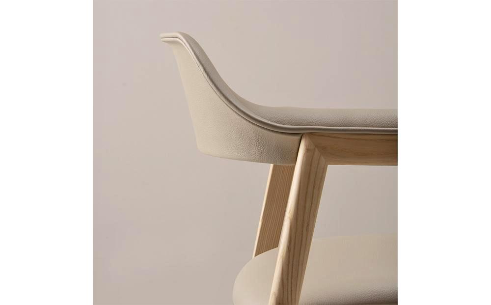 旭川家具 カンディハウス TEN アームチェアーUB（座張） 北海道タモNF／MG-LGY_00730