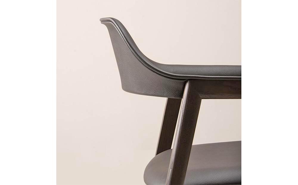 旭川家具 カンディハウス TEN アームチェアーUB（座張） 北海道タモDBR／MG-CGY_00731