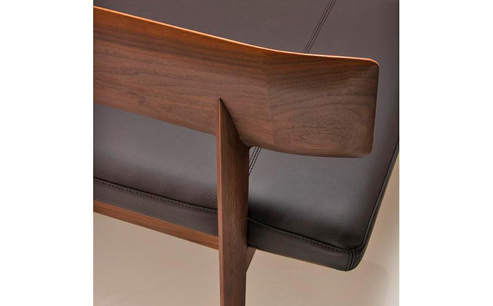 旭川家具 カンディハウス WING LUX ベンチ145 H ウォルナットCW／MG-CGY_01217