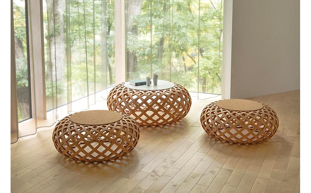 旭川家具 カンディハウス KINA LUX キナフロアーP φ100_01341