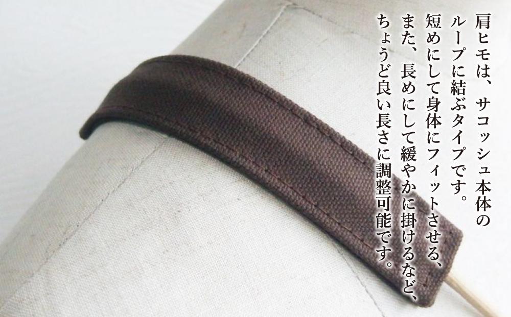 旭川発の帆布バッグ「緑道帆布」2wayサコッシュ(ダークブラウン)_00362