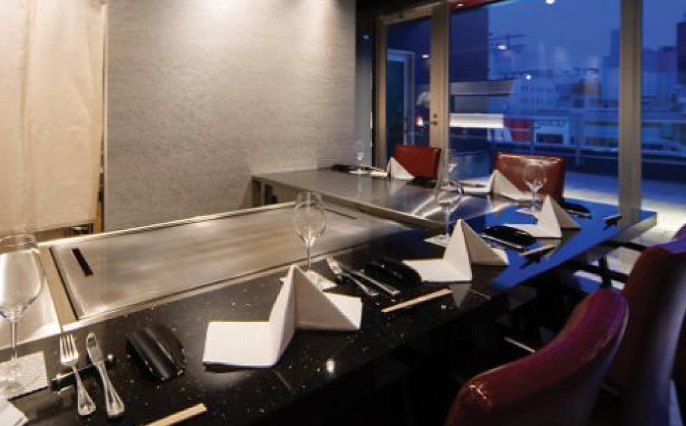 北海道旭川市　北海道牛を堪能「鉄板ステーキ KIKUZEN」ペア御食事券