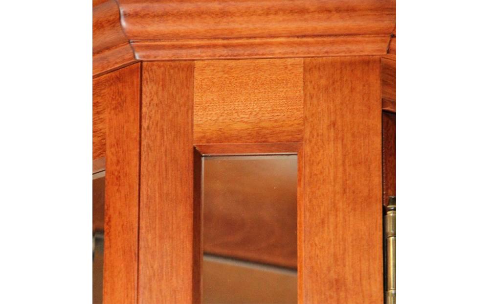 旭川家具 クリエイトファニチャー CHELSEAリビングボード 【 国産 無垢 インテリア 木製 収納 クラシック キャビネット サイドボード 食器棚 リビング ダイニング 北海道 】 _01238