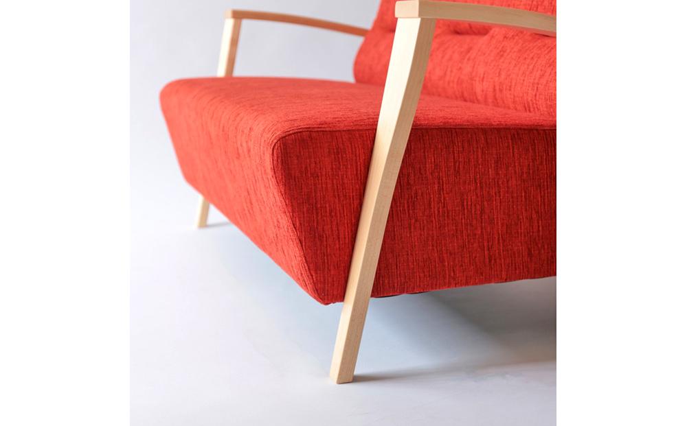 旭川家具　宮田産業　クワトロ3人掛け　メープル 【 国産 無垢 インテリア 木製 ナチュラル ソファ ソファー 2.5人掛け 3人掛け リビング ダイニング 北海道 】_01508