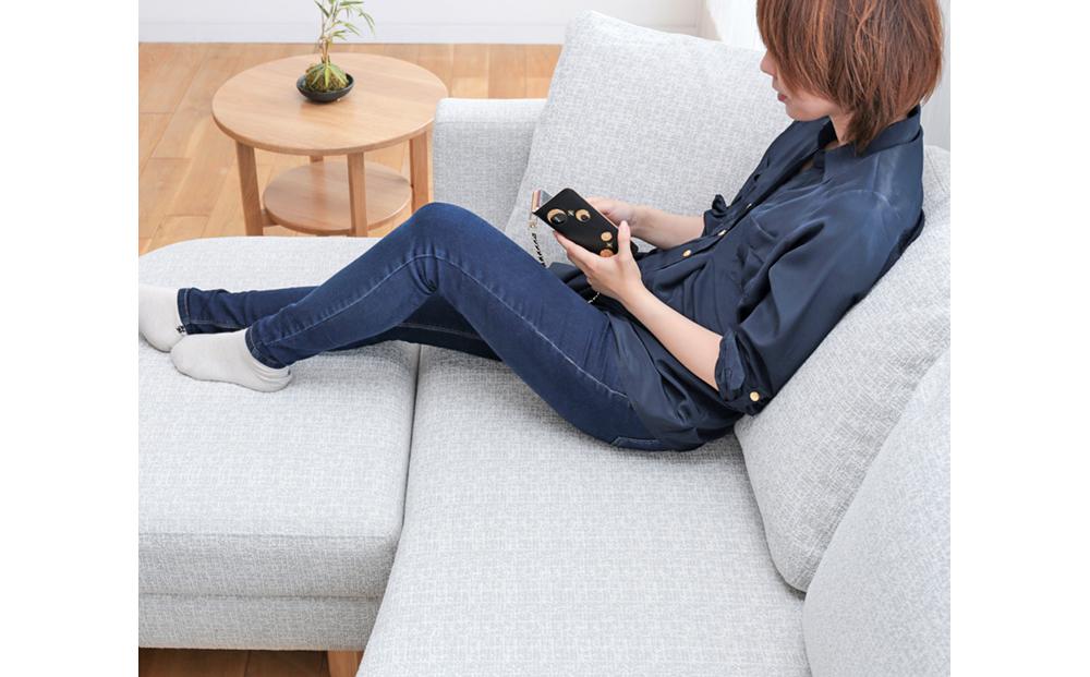 旭川家具　宮田産業　マレーナ セット 【 国産 無垢 インテリア 木製 ナチュラル ソファ ソファー 3人掛け カウチ コーナー リビング ダイニング 北海道 】_01517