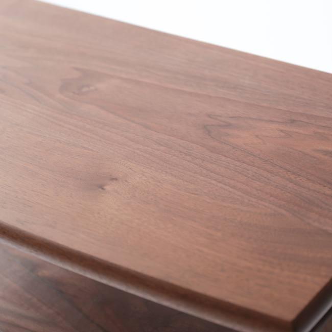 旭川家具　山室家具製作所　プロトNo.403リビングボックス　ウォールナット 【 国産 無垢 インテリア 木製 収納 ナチュラル キャビネット チェスト リビング ダイニング 北海道 】 _01958