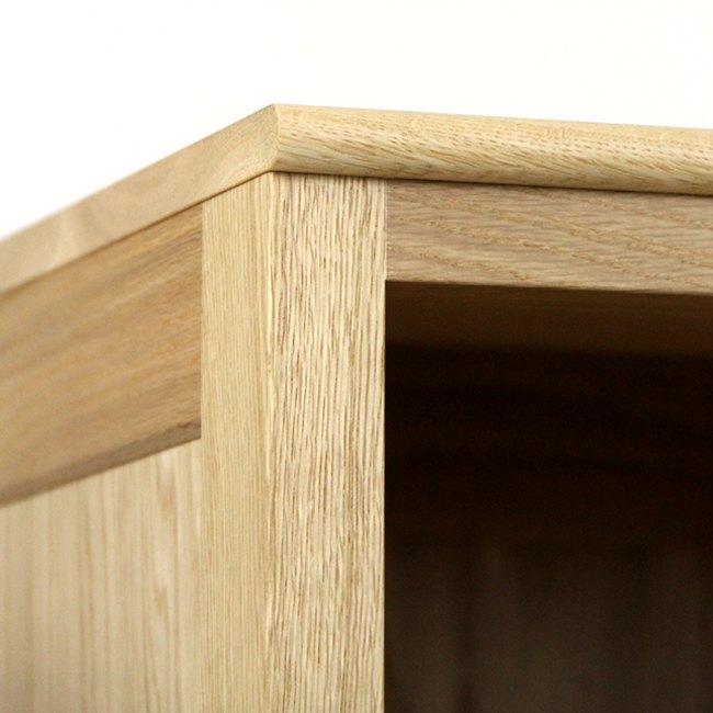 旭川家具　山室家具製作所　プロト No.416オープン棚　ナラ 【 国産 無垢 インテリア 木製 収納 ナチュラル キャビネット 書棚  本棚 シェルフリビング ダイニング 北海道 】 _01959