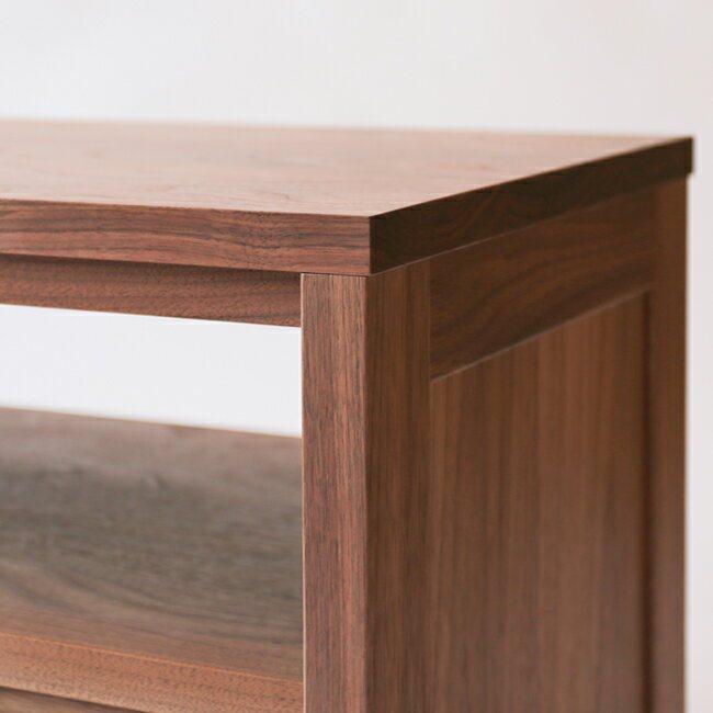 旭川家具 山室家具製作所 プロトNo.608 TVボード160 ウォールナット 【 国産 無垢 インテリア 木製 収納 テレビボード テレビ台 ローボード AVボード リビング 北海道 】 _01961