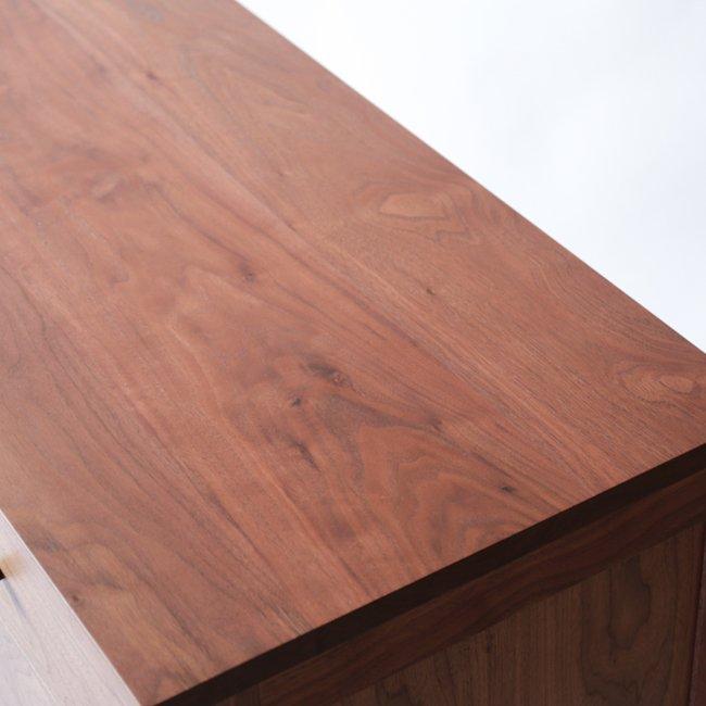 旭川家具　山室家具製作所　プロトNo.802チェスト(6段)　ウォールナット 【 国産 無垢 インテリア 木製 収納 ナチュラル キャビネット チェスト リビング ダイニング 北海道 】 _01970