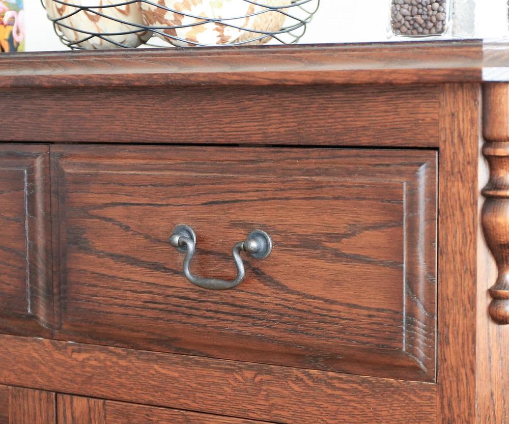 旭川家具 山室家具製作所 OAK(オーク)35 No.6 コンソールボックス 【 国産 無垢 インテリア 木製 欧風 アンティーク調 収納 キャビネット チェスト リビング ダイニング 北海道 】 _02115