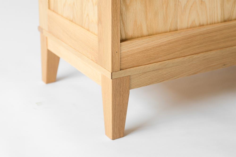 旭川家具 MUKU工房オリジナル ムク チェスト ナラ 【 国産 無垢 インテリア 木製 収納 ナチュラル キャビネット チェスト リビング ダイニング 北海道 】 _03228