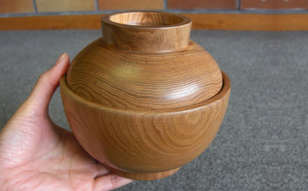 旭川産の槐（えんじゅ）どんぶり蓋付 ペア_00502