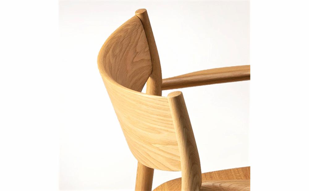 旭川家具 カンディハウス KAMUY アームチェアー（木座） 北海道ナラNF_00978
