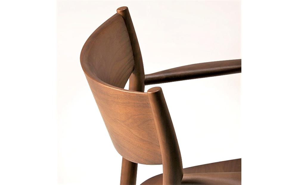 旭川家具 カンディハウス KAMUY アームチェアー（木座） ウォルナットCW_00979