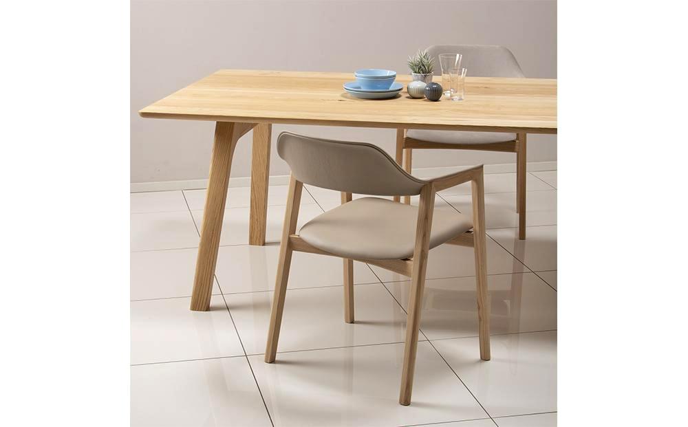 旭川家具 カンディハウス TEN アームチェアーUB（座張） 北海道タモNF／MG-LGY_00730