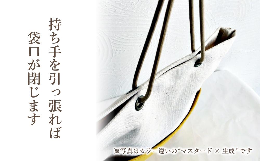 帆布酒袋バッグ　カラー：ブラック×ネイビー