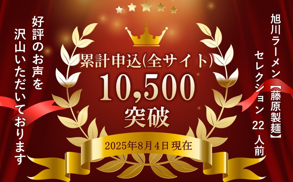 旭川ラーメン【藤原製麺】セレクション 22人前【 食べ比べ 乾麺 ランキング らーめん ラーメン インスタントラーメン インスタント カップ麺 麺 旭川ラーメン しょうゆ 醤油 みそ 味噌 乾麺 生姜しょうゆ 選べる 旭川ラーメン しょうゆ 醤油 みそ 味噌 乾麺 生姜しょうゆ よし乃 天金 山頭火 みづの 梅光軒 セット 札幌らーめん 函館らーめん お取り寄せ 麺類 旭川市 北海道 】_01478