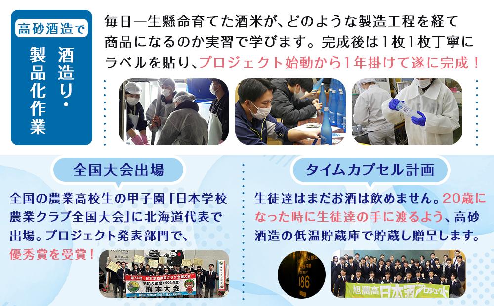 旭川農業高校 生産米使用　「旭農高日本酒プロジェクト　酒粕甘酒」 6本セット【 甘酒 あまざけ 飲料 酒粕 ソフトドリンク デトックス 限定 お取り寄せ 旭川市 北海道 】_04565