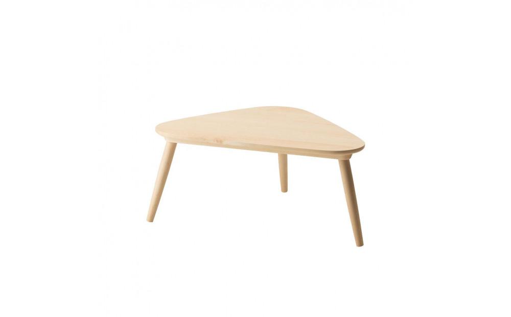 旭川家具　コサイン　トリコセンターテーブル　メープル 【 旭川家具 北海道 旭川市 木製 家具 センターテーブル コーヒーテーブル ソファテーブル 座卓 ちゃぶ台 組み立て式 小テーブル ミニテーブル 三角テーブル 選べる樹種 シンプル ナチュラル 手作り 北欧 おしゃれ 天然木 無垢 】_01132